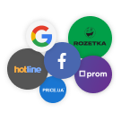 Модуль експорту на: Google, Hotline, Price, Prom, Rozetka, Facebook