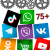 Кнопки на чаты и группы социальных сетей: VK, Telegram, Viber